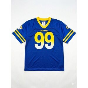 NFL Team Apparel Jersey YOUTH Blue/Yellow SzXXL LA Rams Aaron Donald #99 Gameday